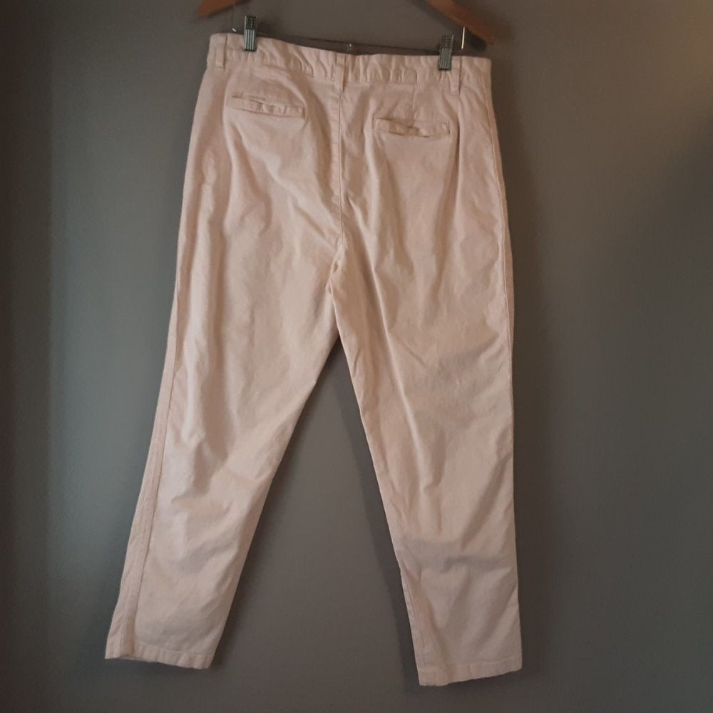 🌞 Joe Fresh Blush Pink Cotton Cropped Pants | 12 - Picture 5 of 12